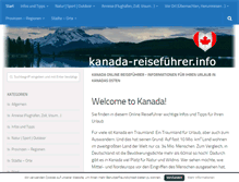 Tablet Screenshot of kanada-reisefuehrer.info